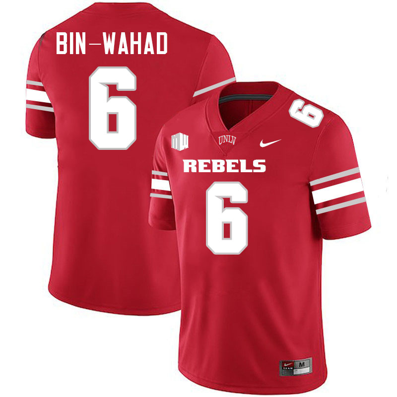 Mumu Bin-Wahad UNLV Jersey,UNLV Rebels Football Uniforms,Jerseys,Gears-Scarlet